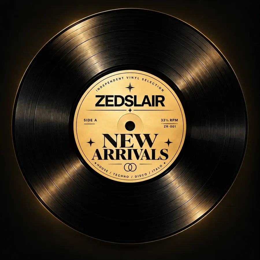 Zedslair vinyl with custom gold New Arrivals label